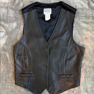 Women’s Firenze Santa Barbara Leather With Rayon Lining Vest